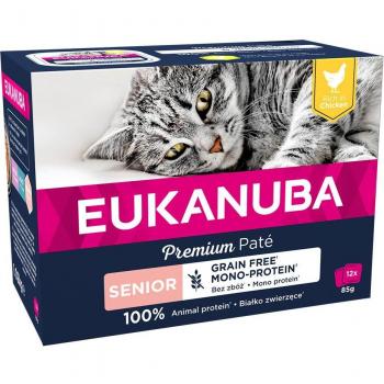 Eukanuba Senior Grain Free 48 x 85 g - Pack Económico - Pollo