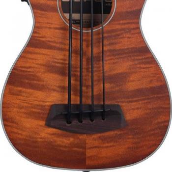 Kala U-Bass Exotic Mahogany Electro-Acoustic Bass Ukulele with Case