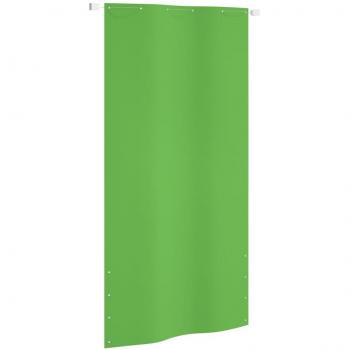 Toldo pantalla para balcón en tela Oxford verde claro 120x240 cm