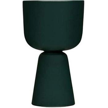 Iittala Nappula - Maceta de cerámica, color verde oscuro, 260 x 155 mm