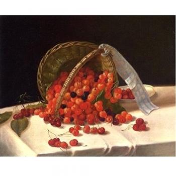 12 x 25,4 cm OdsanArt manualidades fotográfico ' cesta de cerezas' por John F, Francis Fine Art Prints de alta calidad sobre lienzo