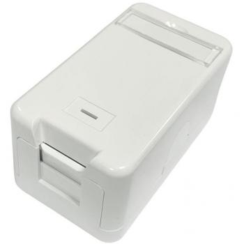 Caja de montaje en superficie Lanview para 1 toma RJ-45 blanca LVN127766