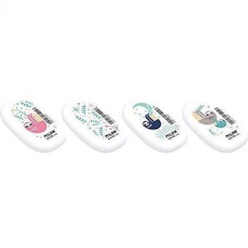 BOTE 16 GOMAS MIGA DE PAN FLEXIBLE SKIM CON DIBUJOS EN COLORES CUDDLES MILAN PNM1416C