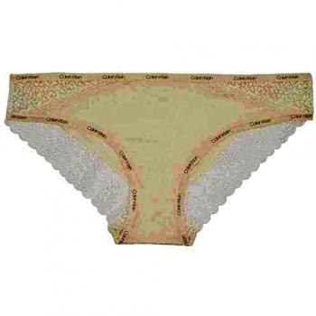 Calvin Klein Bikini Estilo Ropa Interior, Beige, XS para Mujer