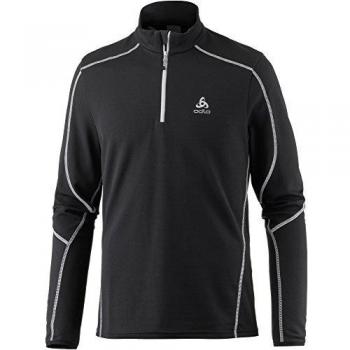 Odlo Midlayer 1/2 Zip LA Molina Sudadera, Hombre, Negro, Small