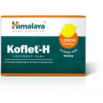 Himalaya Koflet H en Pastillas, Sabor Limón - Pack de 7 x 24 Tabletas - Total: 168 Tabletas