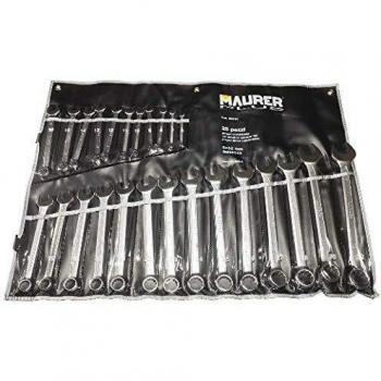 MAURER 2327360 Juego Llaves Combinadas Plus 25 Piezas, Multicolor