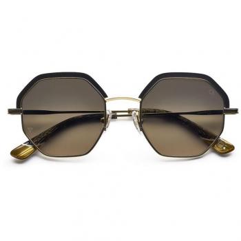 Etnia Barcelona Josette Sun BKGD Anteojos de Sol para Mujer Negros, 50 Lentes de Sol Para Mujer Negros, Gafas de Sol para Mujer Negras