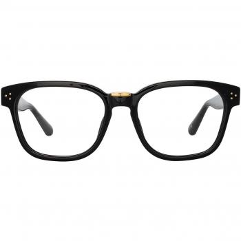 Linda Farrow STEFFEN LFL1402 C4 Men's Eyeglasses Black Size 56 - Blue Light Block Available