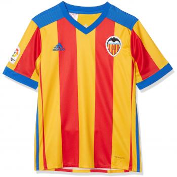 adidas Vcf a Jsy y Camiseta 2ª Equipación Valencia CF 2017-2018, Niño, Rojo, 152