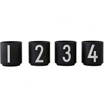 design letters Tazas de Espresso, Juego de 4