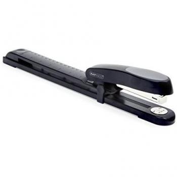 Rapesco R79026NS Manta Ray Grapadora de Brazo Largo, Capacidad de 20 Hojas, Negro