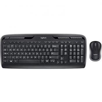 Combo Inalámbrico Logitech MK330 - Teclado y Ratón USB 2.4 GHz, Disposición QWERTY Húngara, Color Negro