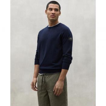 Jersey de hombre ECOALF en color marino con cuello redondo y manga larga