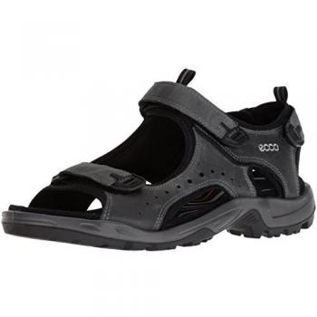 ECCO Men's Yucatan Rip Tape Fastening Sandals - Black - Size 9