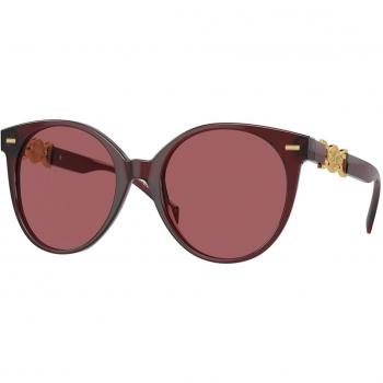 Versace VE4442F Asian Fit 541069 Anteojos de Sol para Mujer Cristal, 55 mm, ajuste asiático, lentes transparentes