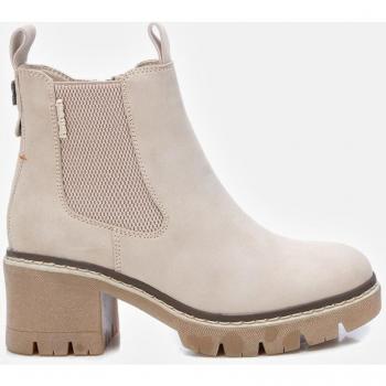 Botín Refresh 171056 para Mujer, Color Beige, Talla 40, con Cierre de Cremallera y Tacón de 6cm