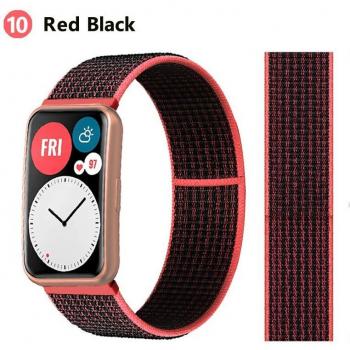 Correa de Nylon para Huawei Smartwatch - Accesorio Deportivo de Repuesto en Color Negro