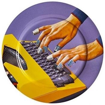 Toiletpaper - Plato porcelana Typewriter