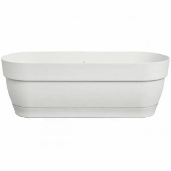 Jardinera Elho Blanco 50 cm Azul Plástico