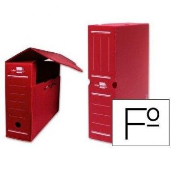 Liderpapel Caja Archivo Definitivo Plástico Rojo Tamaño 36X26X10 Cm