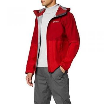 Berghaus Rosvik Interactive Hardshell - Chaqueta para Hombre, otoño/Invierno, Hombre, Color Red Dahlia/Haute Red, tamaño Extra-Small