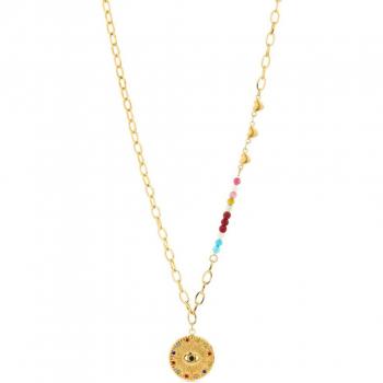 Collar de Moda Luxenter Africa en Aleación de Metales Bañados en Oro Amarillo