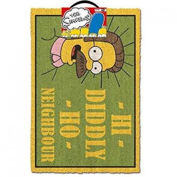 The Simpsons Felpudo HI Diddly HO Neighbour, Multicolor, 40 x 60 cm