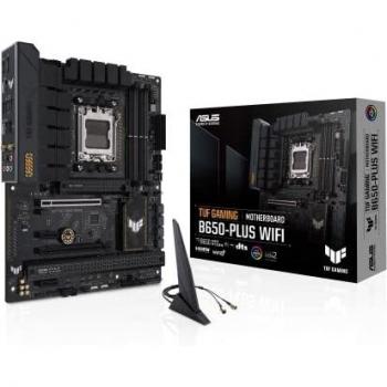 ASUS TUF Gaming B650-Plus WIFI AM5 ATX Motherboard with AMD B650 Chipset, 4 DDR5 Memory Slots, HDMI and DisplayPort, Wi-Fi 6, 2.5G LAN, PCIe 5