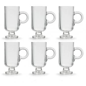 Set 6 Tazas de Café Royal Leerdam - Varios Tamaños (8cl, 22cl, 26cl, 37cl) - Diseño Clásico y Resistente - Apta para Microondas