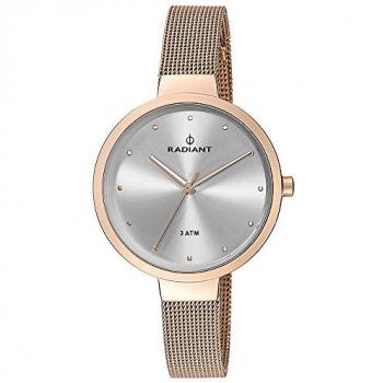 Reloj Radiant mujer New North Star RA416203, 32mm, diseño elegante y moderno, resistente al agua, correa de acero inoxidable, esfera con detalles brillantes