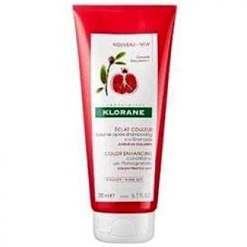 Klorane Acondicionador a la Granada para Cabellos Teñidos, Tubo 200 ml
