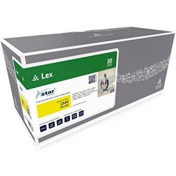 Cartucho de tóner compatible Astar AS13445 para Lexmark C544, color amarillo, 4000 páginas