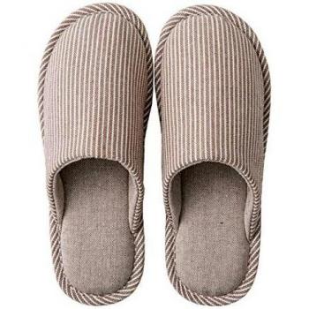 MAYI Pantuflas para Mujer Invierno Dedo del pie Cerrado Zapatillas de Estar por casa con Suela Antideslizante Cálidas y Cómodas, Marrón,38/39 EU