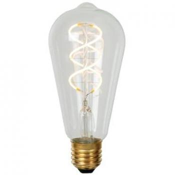 Lámpara LED Filamento E27 ST64 4,9W 460lm 2700K Regulable Transparente