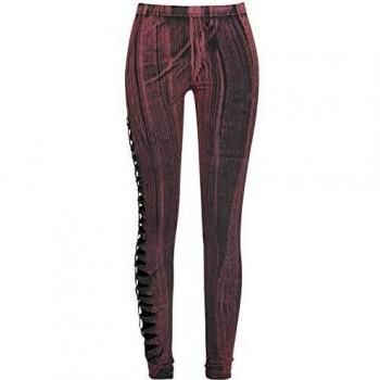 Rock Rebel by EMP Built For Comfort Mujer Leggins Negro M, 95% algodón, 5% elastán, Cut-Outs Pitillo
