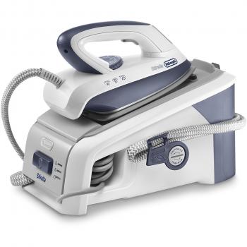De'Longhi VX1707 Centro de planchado, 1400 W, 6 bares, vapor hasta 100 g/min, acero inoxidable, plástico, Violeta