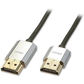 LINDY 3 m CROMO Slim Active High Speed HDMI 2.0 Cable with Ethernet and 4K support
