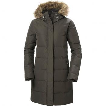 Helly Hansen Women's Aden Down Long Parka - Dark Green