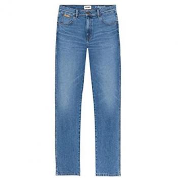 Wrangler Texas Slim The Marverick Men's Jeans - Blue, W30L32 to W33L34