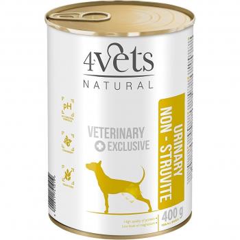 Comida húmeda para perros adultos 4Vets Natural Urinary Non-Struvite Dietas Veterinarias pavo y ternera 400 g