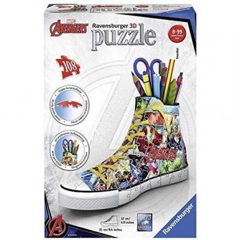Ravensburger Marvel Comic Book Sneaker - Puzzle de 108 Piezas, 3D