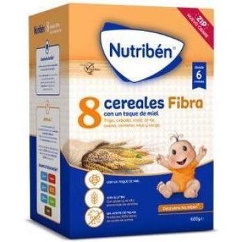 Nutribén Papilla 8 Cereales y Miel, Desde los 6 Meses, Formato Ahorro, 1000g