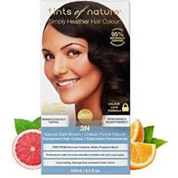 Tints of Nature 3N Natural Dark Brown Permanent Hair Dye, Nourishes Hair & Covers Greys, Ammonia-Free, Single
