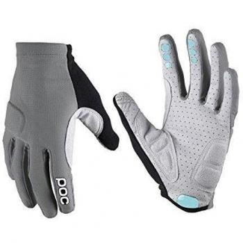 POC Index Flow - Guantes MTB para hombre, color gris, talla M