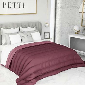 PETTI Artigiani Italiani Reversible, Nórdico de Microfibra, Antialérgico, 100% Made in Italy, Fucsia, Cama 90: