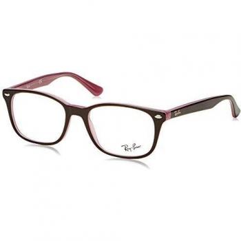 Ray-Ban 0RX5375 Monturas de Gafas, Top Brown On Opal Pink, 51 Unisex