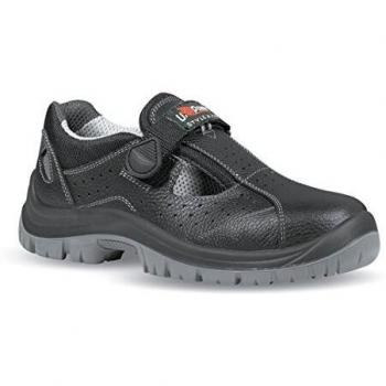 Sandalia de seguridad Alligator S1P SRC cuero negro talla 44