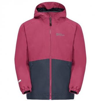 Jack Wolfskin Iceland 3-in-1 Kids Jacket - Dark Fuchsia, Size 152