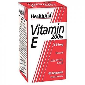 Natural Vitamin E 200 IU (International Units) - 60 Vegetarian Capsules